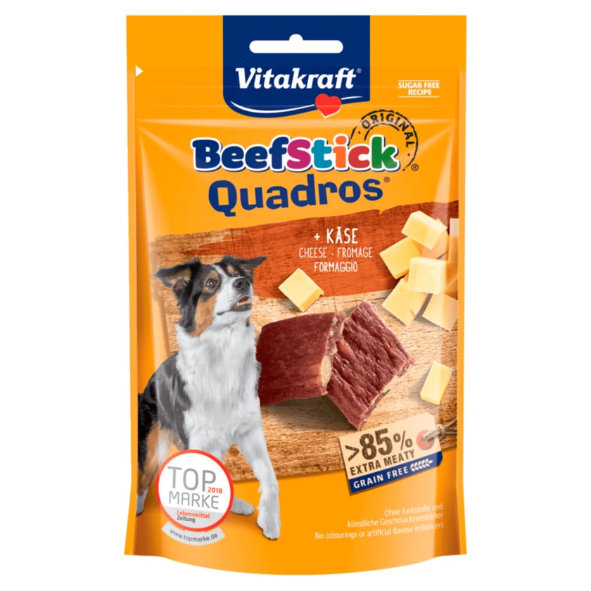 Vitakraft Beef Stick Quadros mit Käse 70g